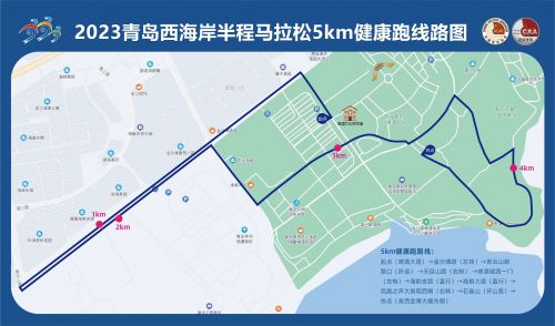 赛道图-5km健康跑